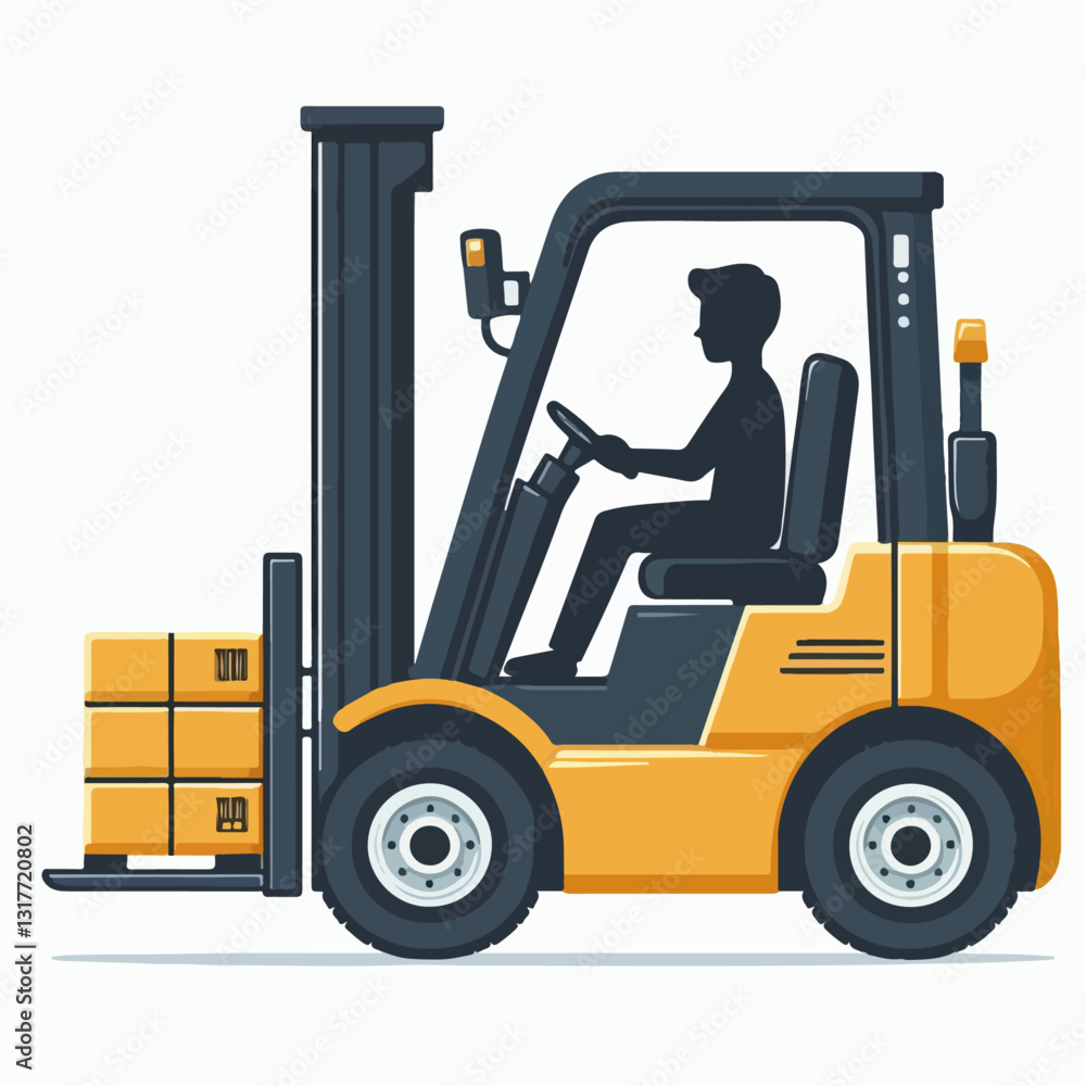 forklift heavy equipment vector illustration forklift heavy equipment vector illustration