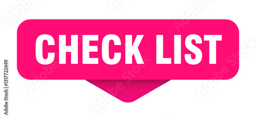 check list sticker. check list sign on transparent background