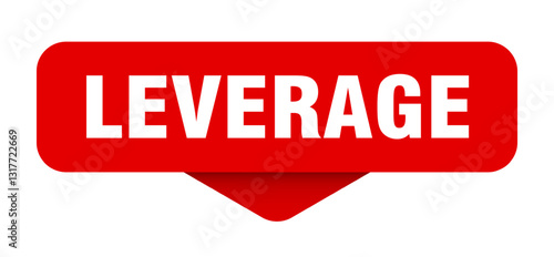 leverage sticker. leverage sign on transparent background