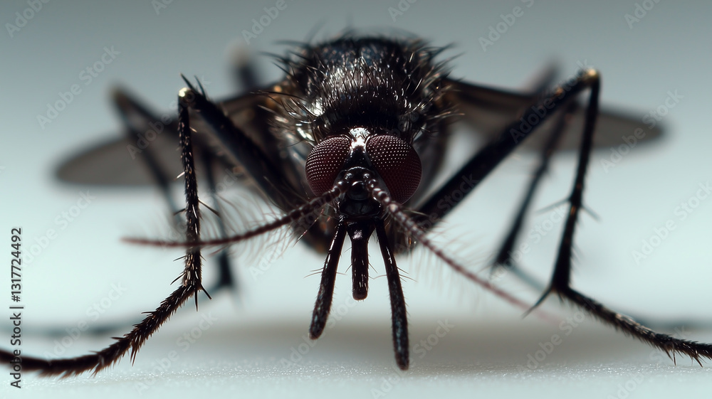 Fototapeta premium Mosquito isolated on white background