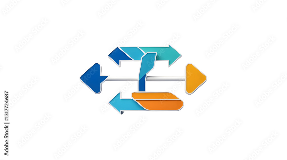 Abstract Arrow Design with Vibrant Colors and Dynamic Shapes for Business, Technology, and Comm Abstract Arrow Design with Vibrant Colors and Dynamic Shapes for Business, Technology, and Comm