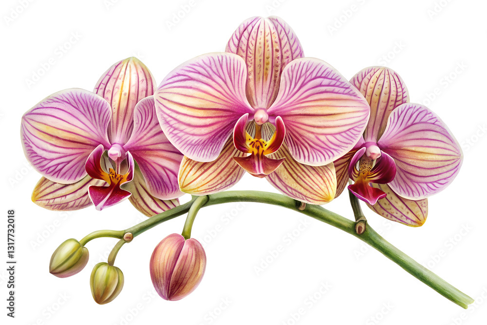 Obraz premium orchid on white background