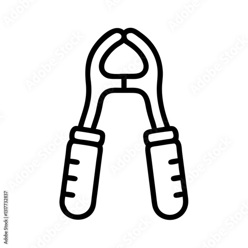 silhouette of a hand grip