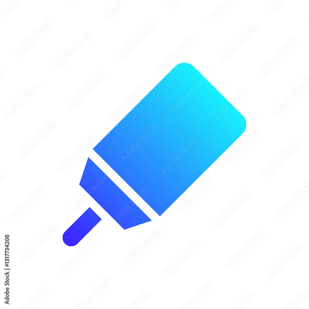 Minimalist Blue Marker Icon on a White Background Minimalist Blue Marker Icon on a White Background