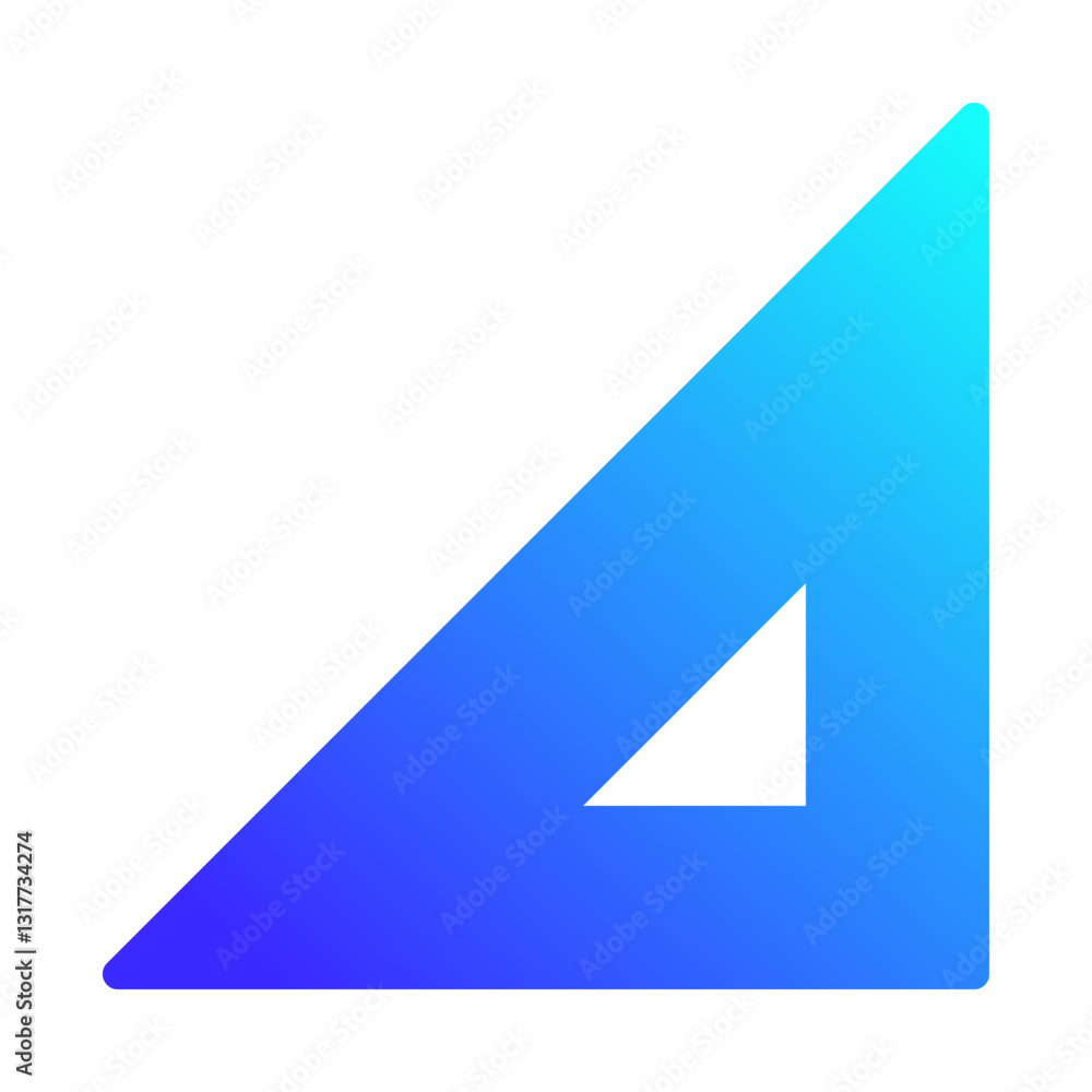 Modern Triangle Gradient Logo Design Element Modern Triangle Gradient Logo Design Element