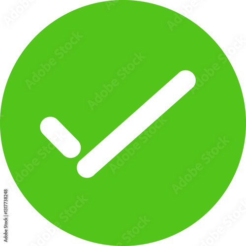 A Vibrant Green Checkmark Symbolizes Completion, Success, And Approval, Radiating Positivity And Confidence With A Clean, Minimalist Design