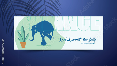 corporate balance work banner