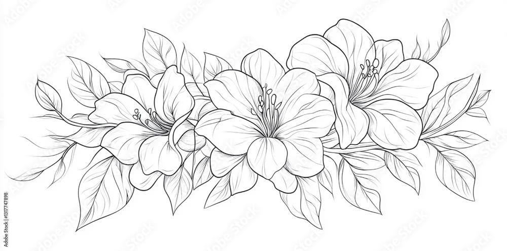 Intricate Floral Vector with Minimalist Style
Intricate Floral Vector with Minimalist Style