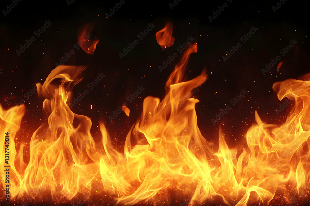 Animated flame border isolation Animated flame border isolation