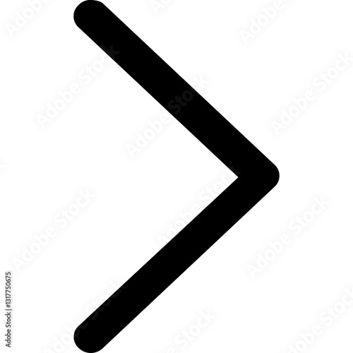 Bold Next Step Forward A Simple Arrow Guiding The Way With A Strong Black Silhouette On White Background