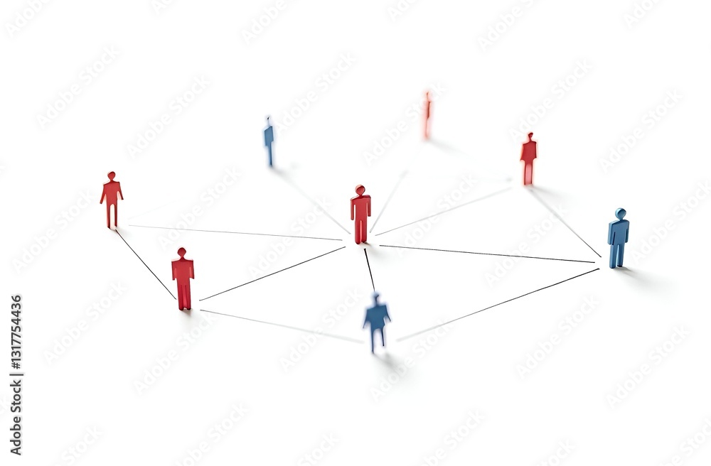 Teamwork, building a strong team, connectiom, social network, human resource management. Human icons connected by strings Teamwork, building a strong team, connectiom, social network, human resource management. Human icons connected by strings