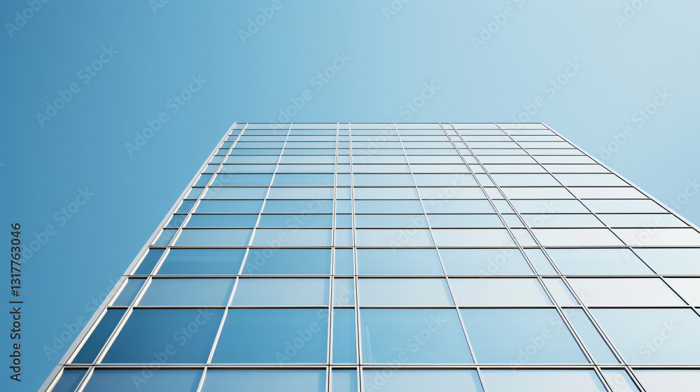 An Ascending Symphony of Glass and Steel A Modern Architectural Marvel Reaching for the Azure Sky, An Ascending Symphony of Glass and Steel A Modern Architectural Marvel Reaching for the Azure Sky,