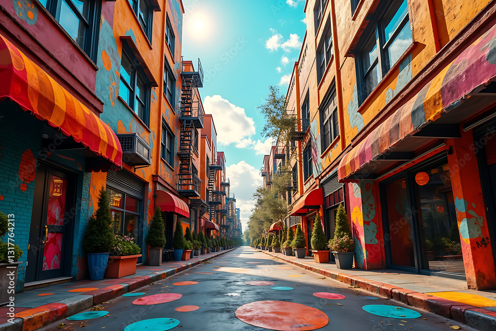 Fototapeta premium street in the town
