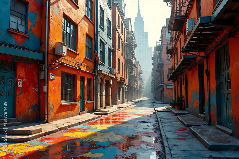 Fototapeta premium street in the town