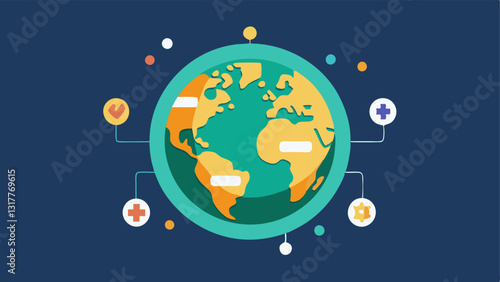 Global Crypto Transactions An illustration of interconnected globe dotted with digital currency symbols highlighting the complex international tax implications of trading