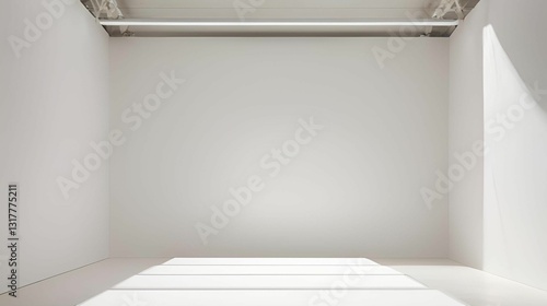 Wallpaper Mural  Infinite White Floor Spotlight Backgrounds Torontodigital.ca