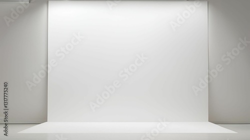 Wallpaper Mural  Infinite White Floor Spotlight Backgrounds Torontodigital.ca