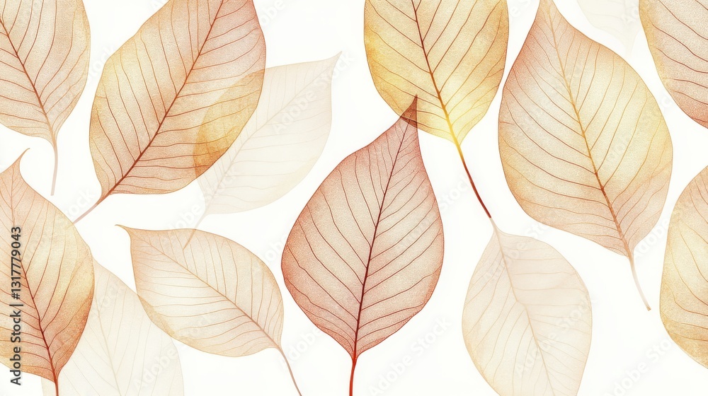 Abstract nature art leaf collage shape seamless pattern, trendy contemporary cutout background illustration Abstract nature art leaf collage shape seamless pattern, trendy contemporary cutout background illustration