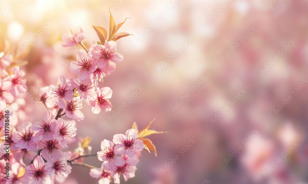 Sakura, Cherry blossoms flower, Garden walk way with beautiful pink sukura full blooming branch tree background with sunny day in spring season, Sakura, Cherry blossoms flower, Garden walk way with beautiful pink sukura full blooming branch tree background with sunny day in spring season,