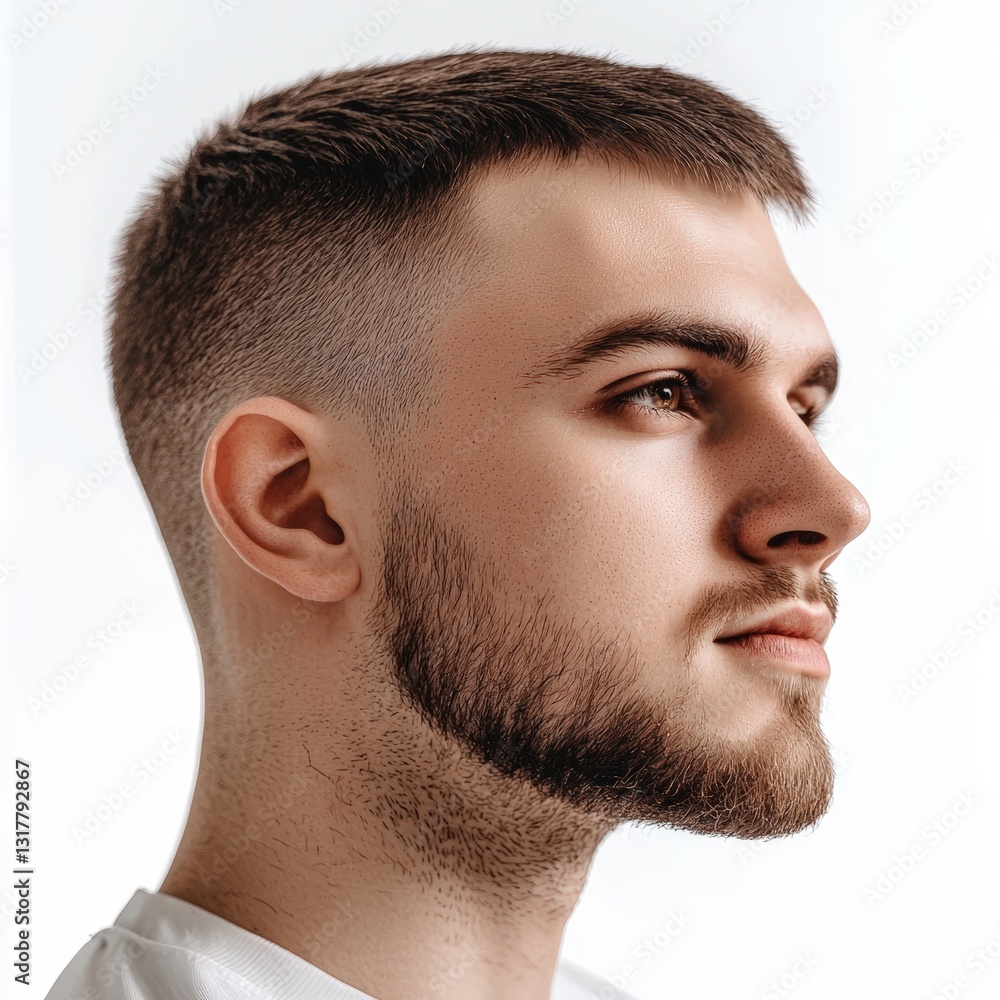 Obraz premium a handsome young man with a beard , Generative art.