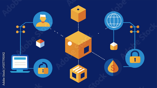 These illustrations can help convey the essence of blockchain technology in making supply chains more transparent and trustworthy.