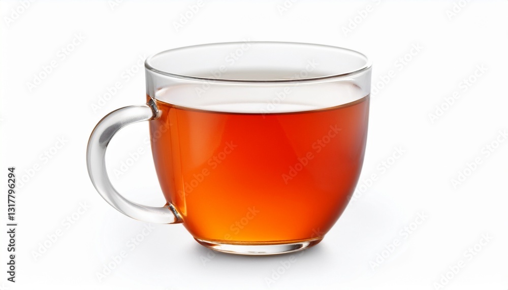 Simple Cup of Tea Isolated on White Background Simple Cup of Tea Isolated on White Background