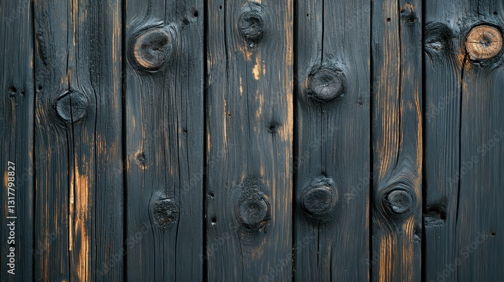 Discover a rustic burnt wood plank background, perfect for crafts and interior design projects with its unique natural grain. Discover a rustic burnt wood plank background, perfect for crafts and interior design projects with its unique natural grain.