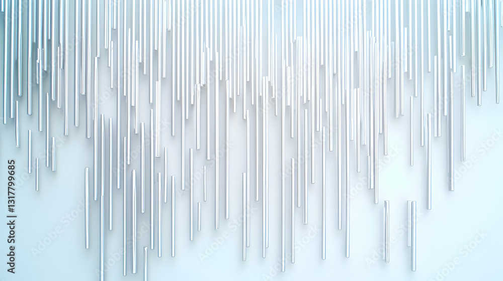 Abstract 3D Background With Vertical White And Blue Lines On Light Blue Backdrop Creating A Minimalist And Modern Design Abstract 3D Background With Vertical White And Blue Lines On Light Blue Backdrop Creating A Minimalist And Modern Design