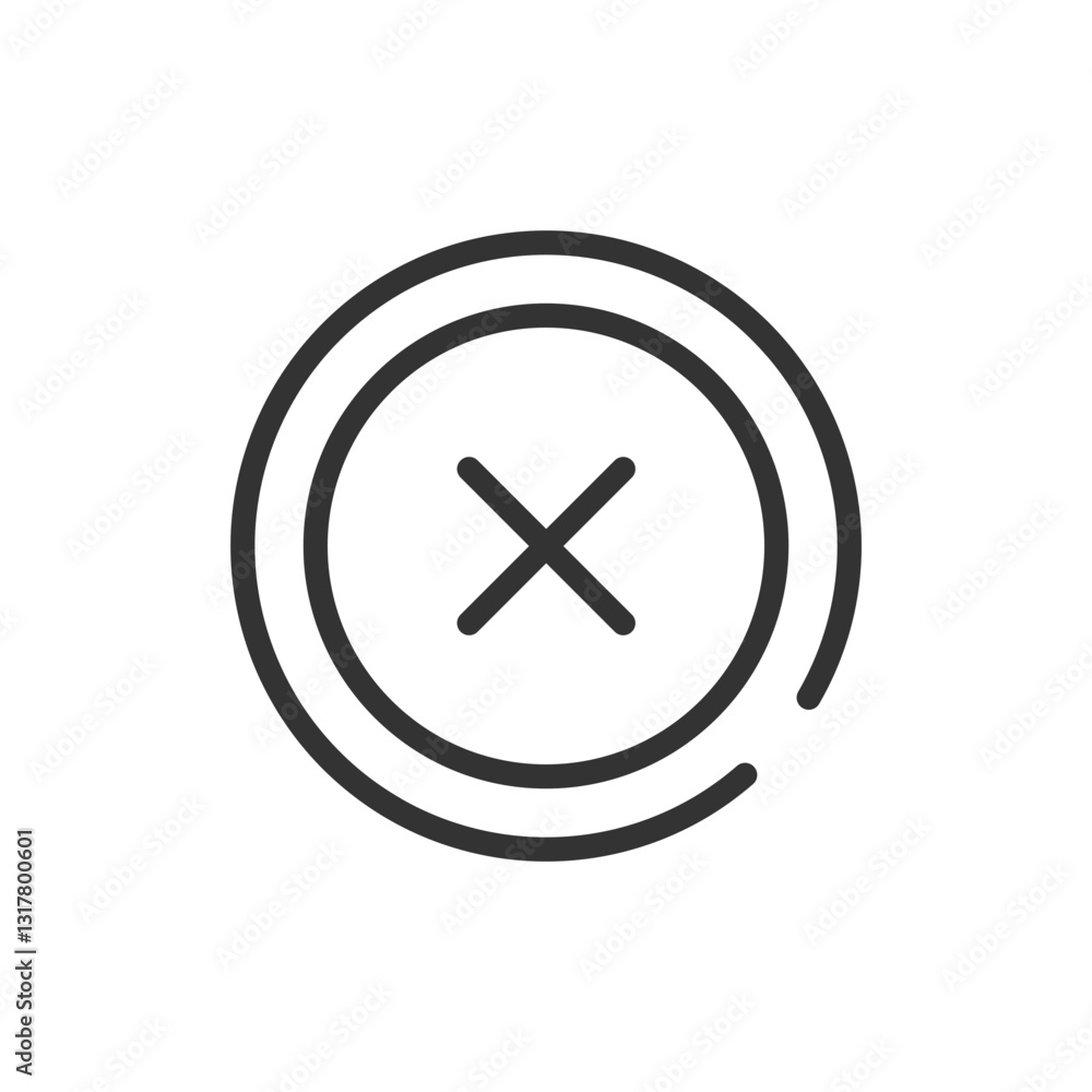 A Simple Graphic Depicting Rejection, Cancellation, Or Error With A Clean Minimalist Line Art Style A Simple Graphic Depicting Rejection, Cancellation, Or Error With A Clean Minimalist Line Art Style