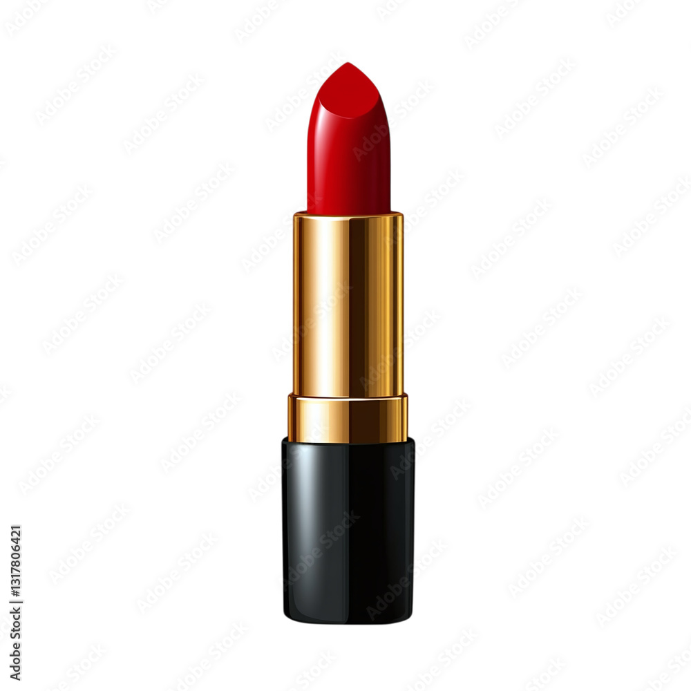 Red lipstick isolated on transparent background Red lipstick isolated on transparent background
