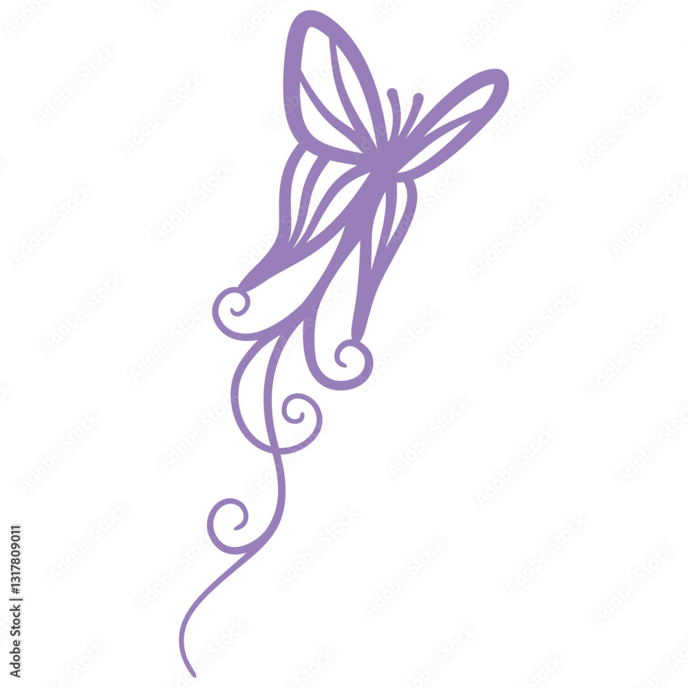 Obraz premium Purple Butterfly
