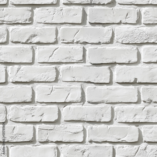  Seamless White Brick Wall