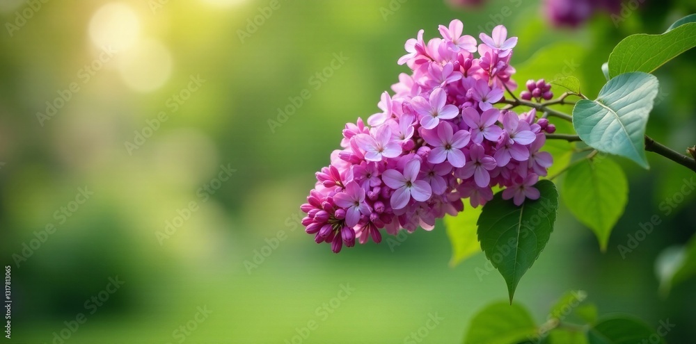 Soft focus image of lilac flower tree in a garden, fragrant, purple, springtime Soft focus image of lilac flower tree in a garden, fragrant, purple, springtime