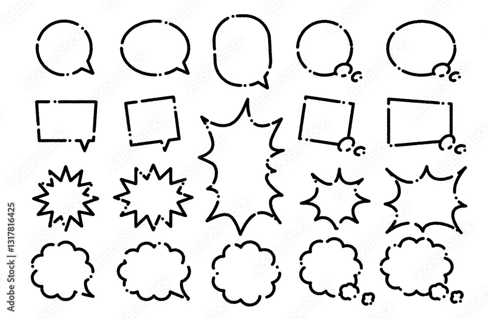 Fototapeta premium 吹き出し