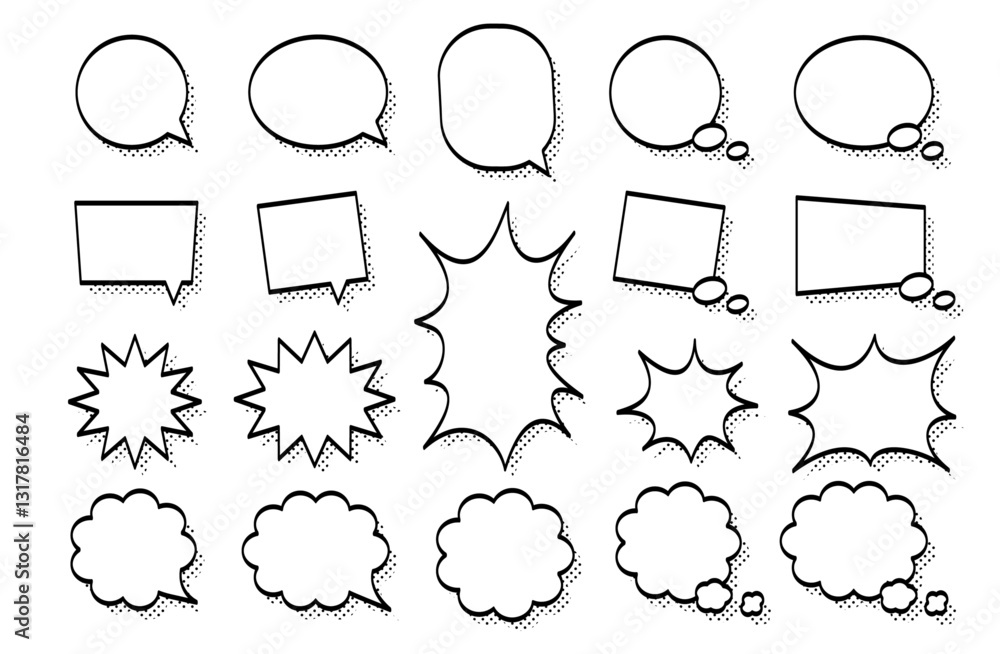 Fototapeta premium 吹き出し