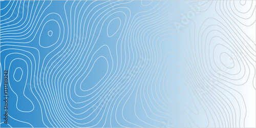 Topographic Contour Map Illustration Incorporating Dynamic Wave Curves, Geographic Grid Mapping, and Detailed Mountain Relief Depictions

