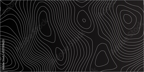 Intricate Topographic Map Design Featuring Fluid Abstract Contour Lines and Mountain Relief for Advanced Mapping Applications
