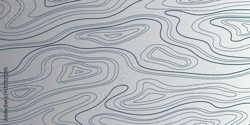  Detailed Topographic Map Illustrations with Fluid Contour Lines, Geographic Relief, and Elevation-Based Terrain Mapping

