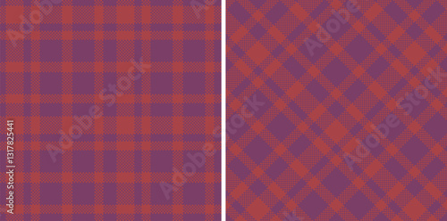 Modern Seamless Madras Plaid in Cool Bruise tones Textile Design