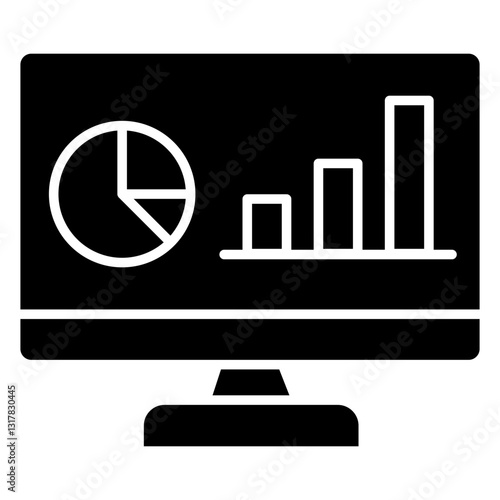 business intelligence icon	 glyph