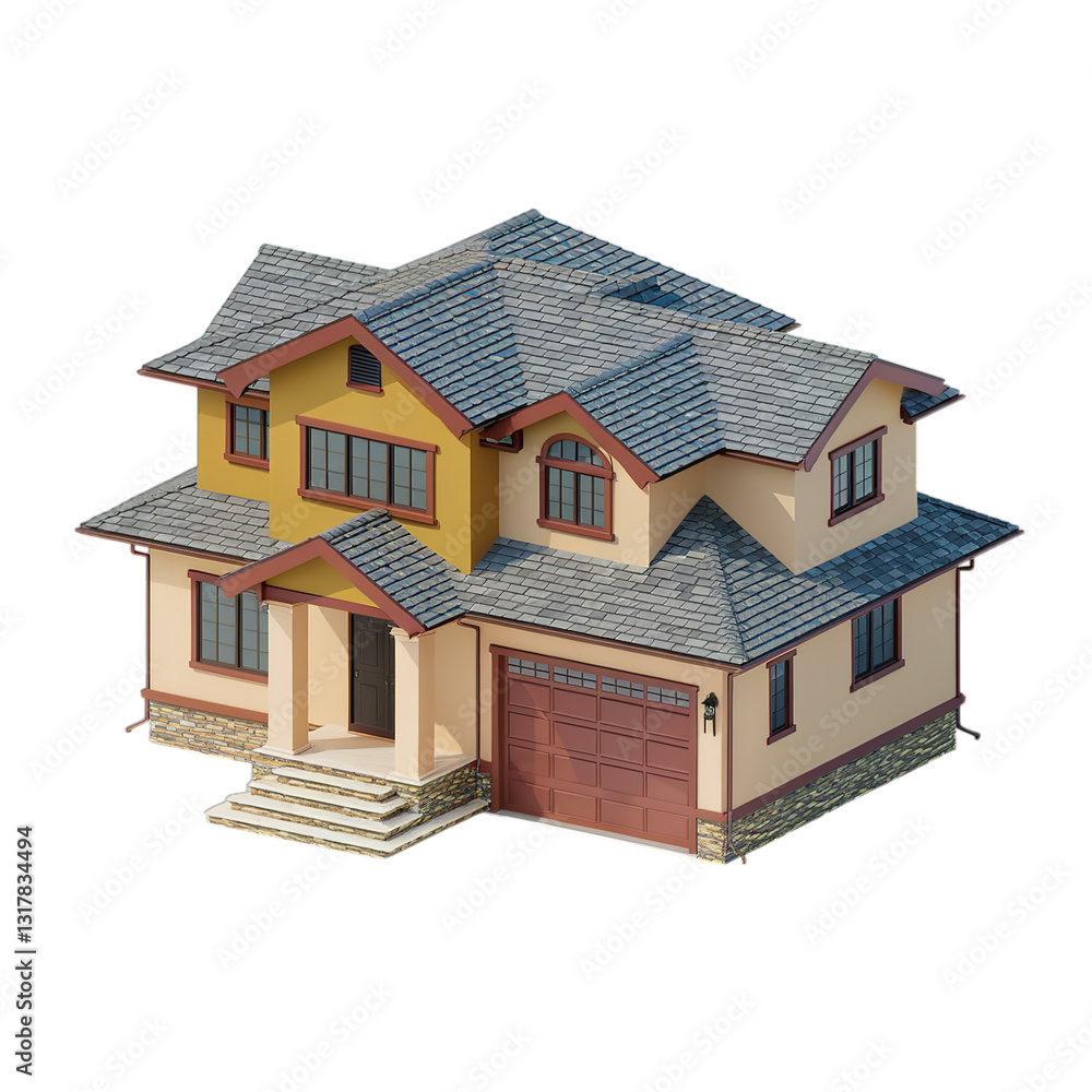 house isolated on white background