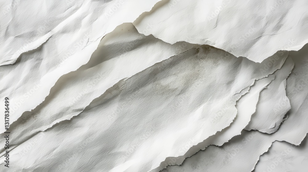 Obraz premium Ripped White Paper Texture