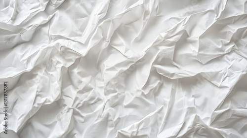 Wrinkled White Material Texture