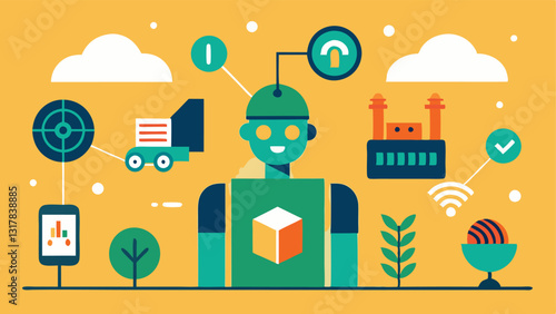 These descriptions provide a variety of ways to visualize the role of AI in modern agriculture emphasizing monitoring efficiency and innovation.