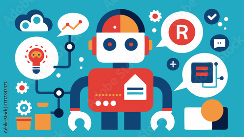 These descriptions aim to convey various aspects of RPA through engaging and imaginative illustrations.