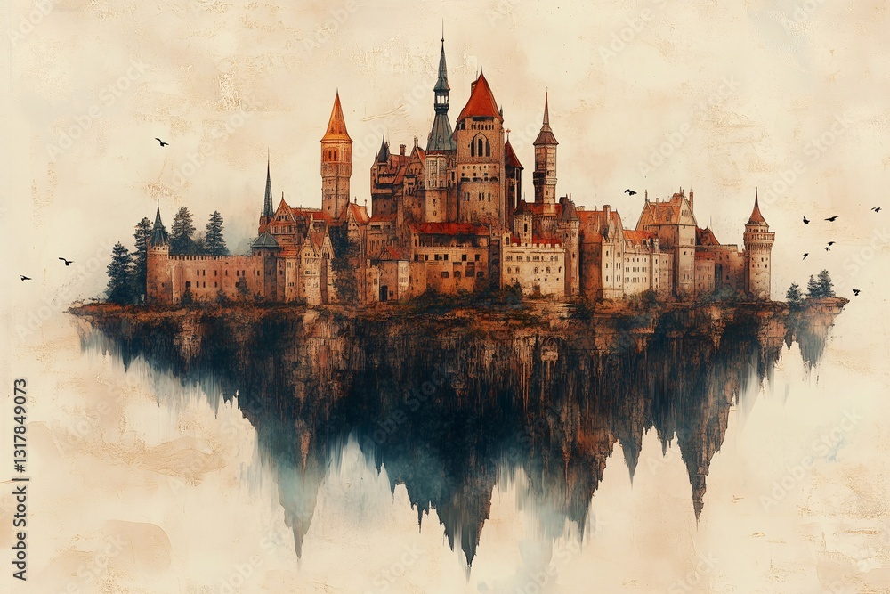 Fototapeta premium Historic Castle Reflection