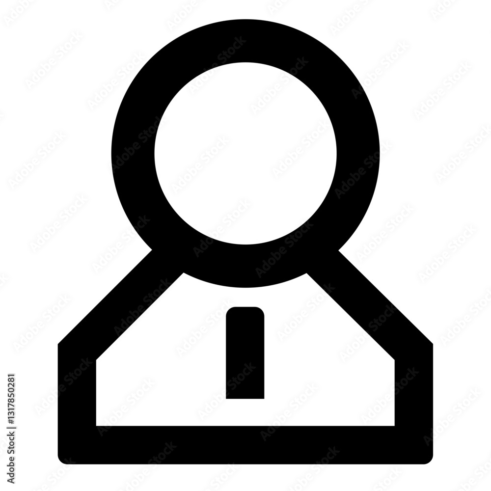 A Simple Yet Powerful Icon Representing A Person, Conveying Professionalism And Simplicity With Bold Black Lines And A Minimalist Design A Simple Yet Powerful Icon Representing A Person, Conveying Professionalism And Simplicity With Bold Black Lines And A Minimalist Design
