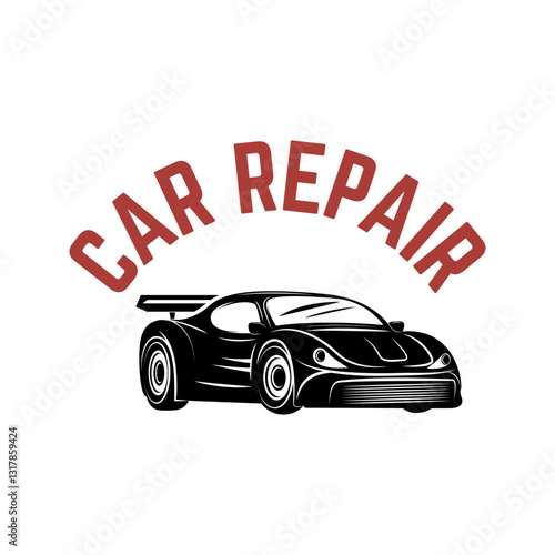 car service labels. Set of design elements in vector