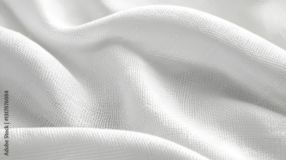 Naklejka premium White Textured Fabric