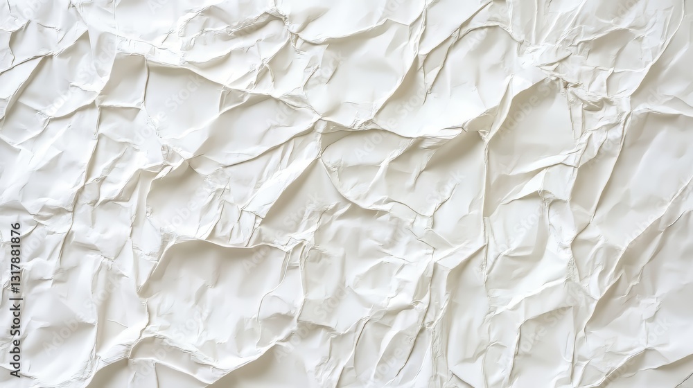 Crumpled White Paper Texture Crumpled White Paper Texture